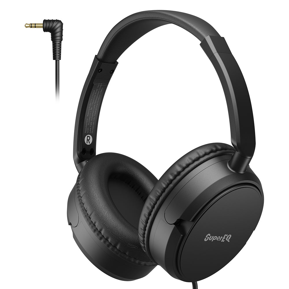 SuperEQ Y101 Wired Ultra-light Headset Stereo 3.5mm AUX Music 40mm Dri