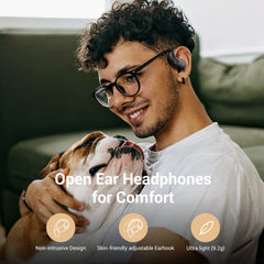 Supereq 802 Offene Ohrluftleitungs -Headset mit multifunktionalem Display -Bildschirm
