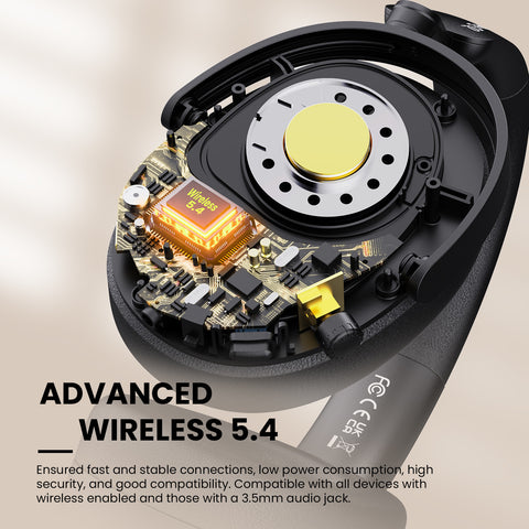 SuperEQ A200 Over Ear Headset Hybrid Active Noise Canceling Hi-Res Audio 6-Mic AI ENC