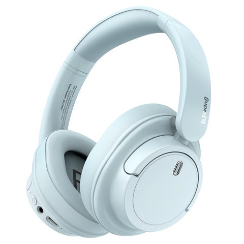 SuperEQ V16 Hi-Res Over Ear Headset Bluetooth 5.3  With Mic Bass/Pop Mode Foldable